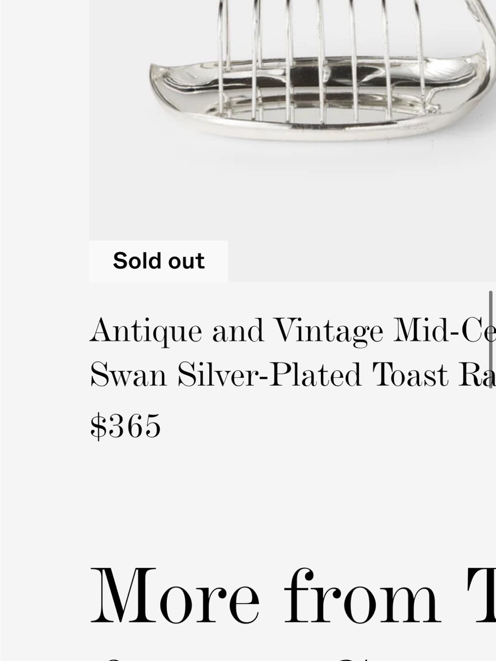 Antique Silver Swan Toast Rack in Excellent Condition - Picture 10 of 12